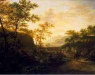 Both Jan Italian Landscape with a Path  - Hermitage